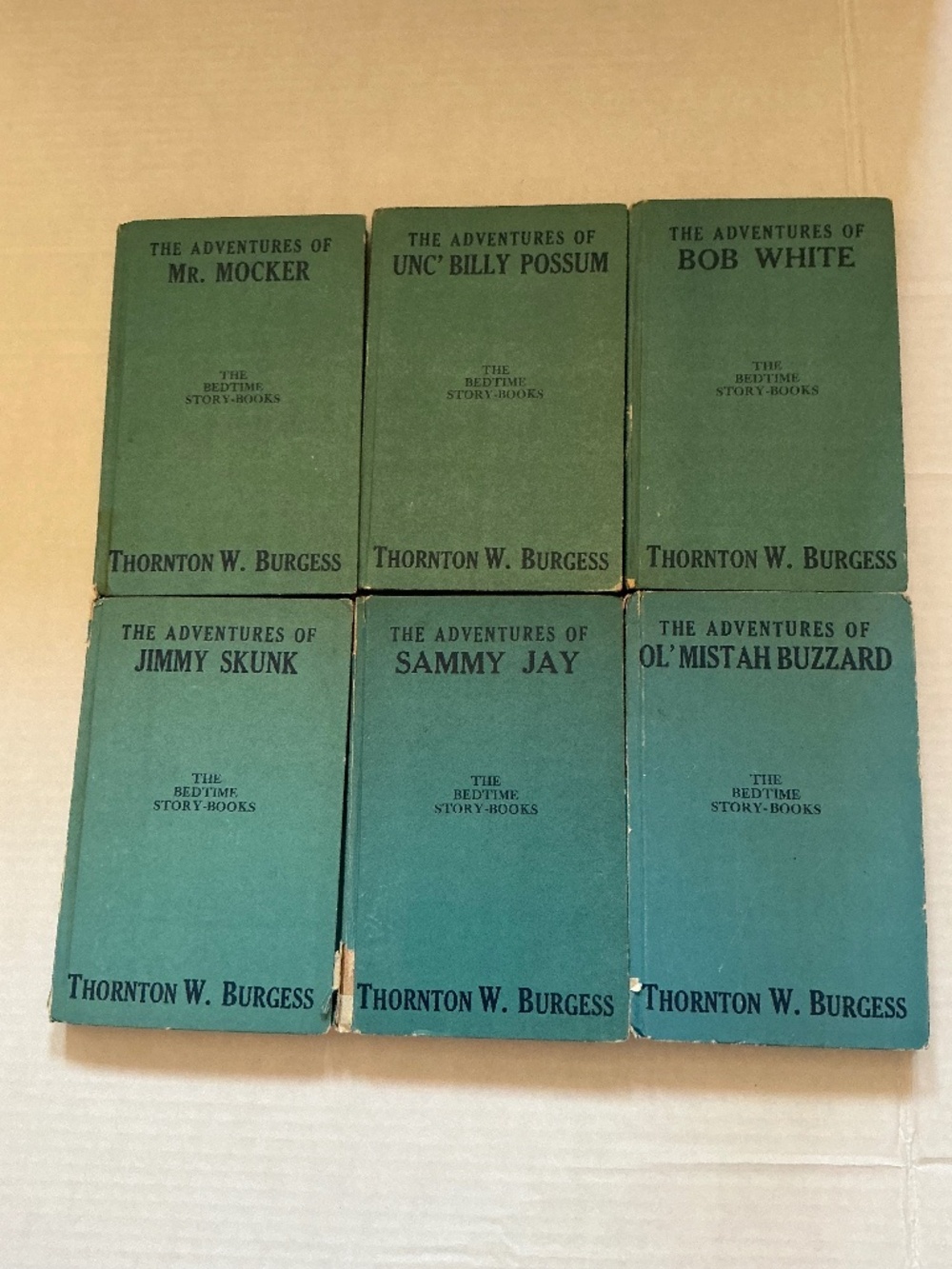 1932 The Adventures Of Book Lot Thornton W. Burgess Hardcover 6 Books